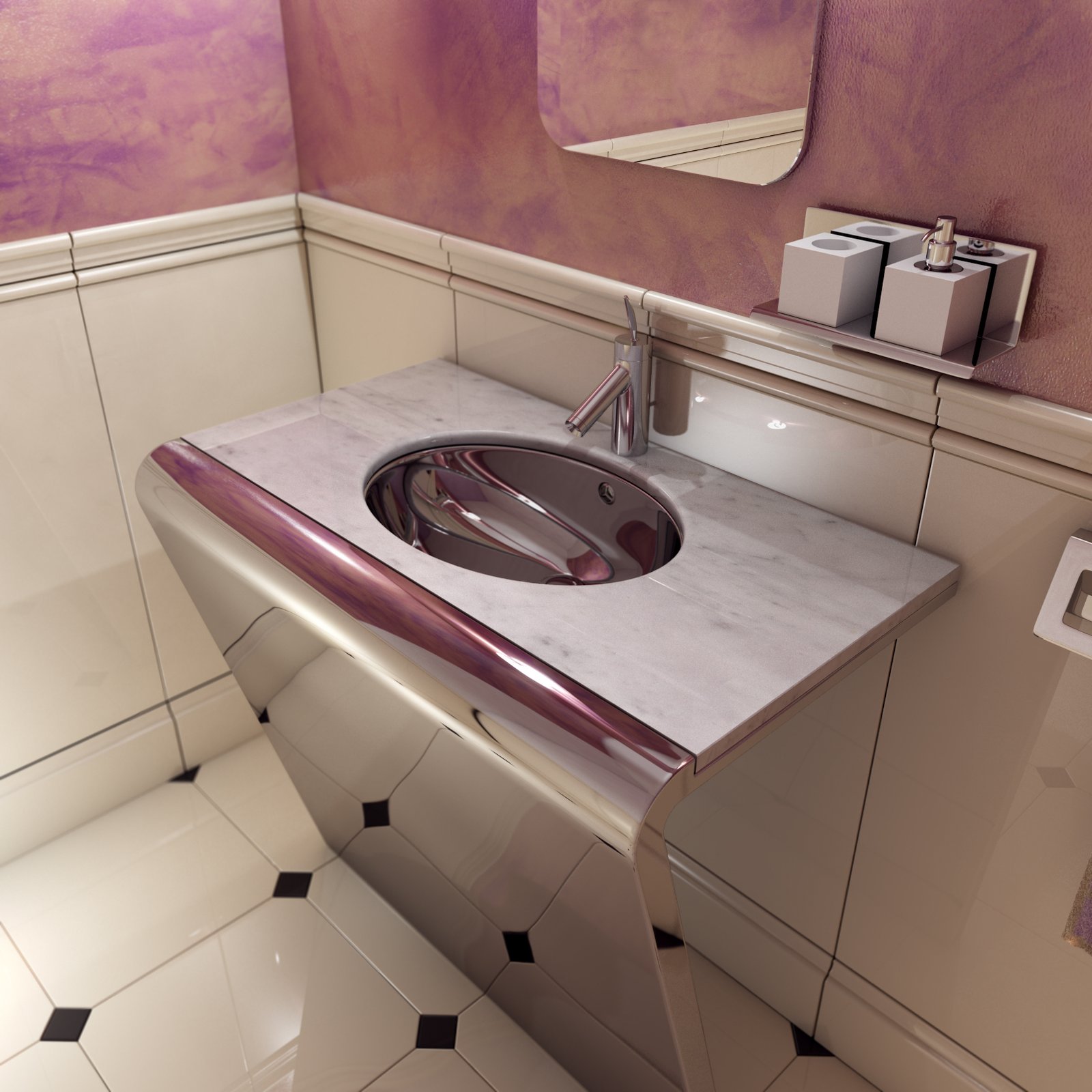 Stainless Steel Superyacht Bathroom Furniture