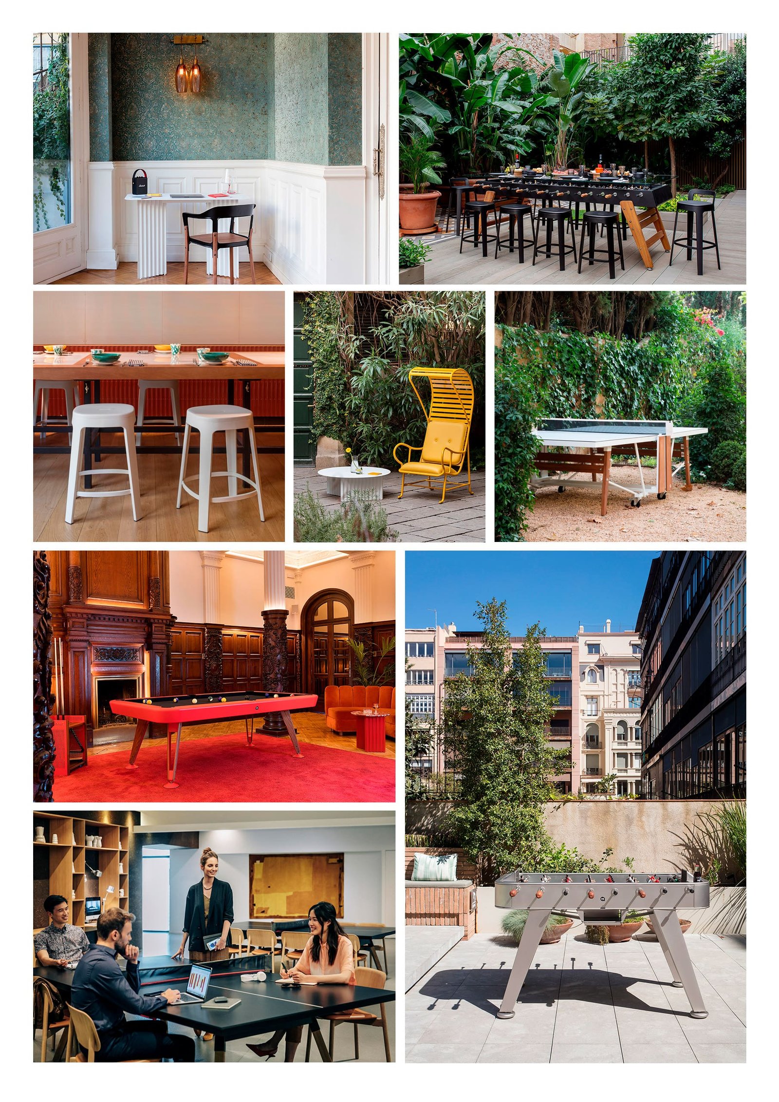 Luxury Superyacht Game Tables and Furniture for Indoors and Outdoors