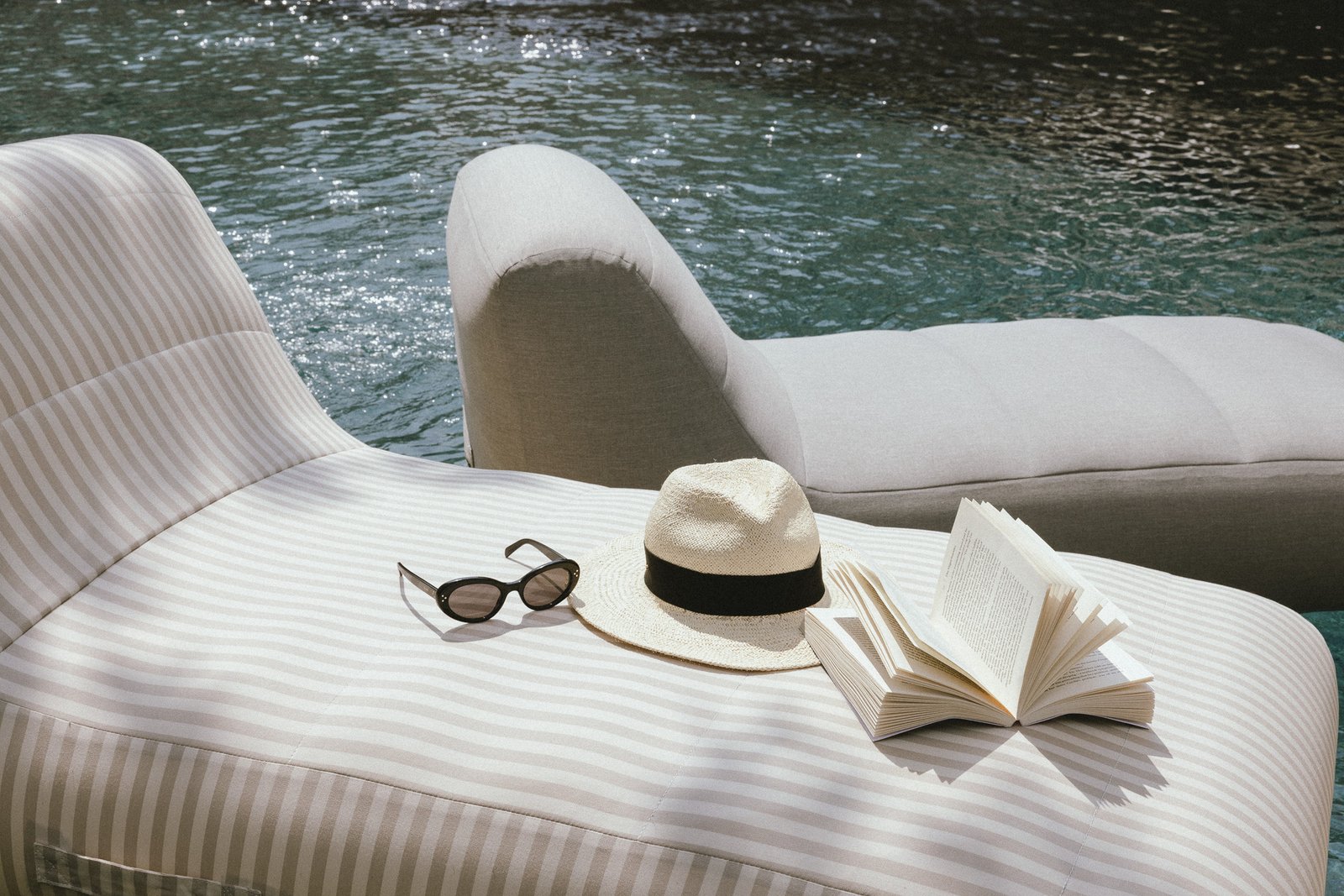 Superyacht Pool Lounge Chairs / Sustainable Lounge Furniture / Superyacht Inflatable Chaise Lounges